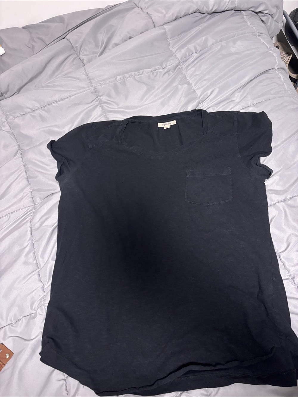 Black Crew Pocket T-Shirt